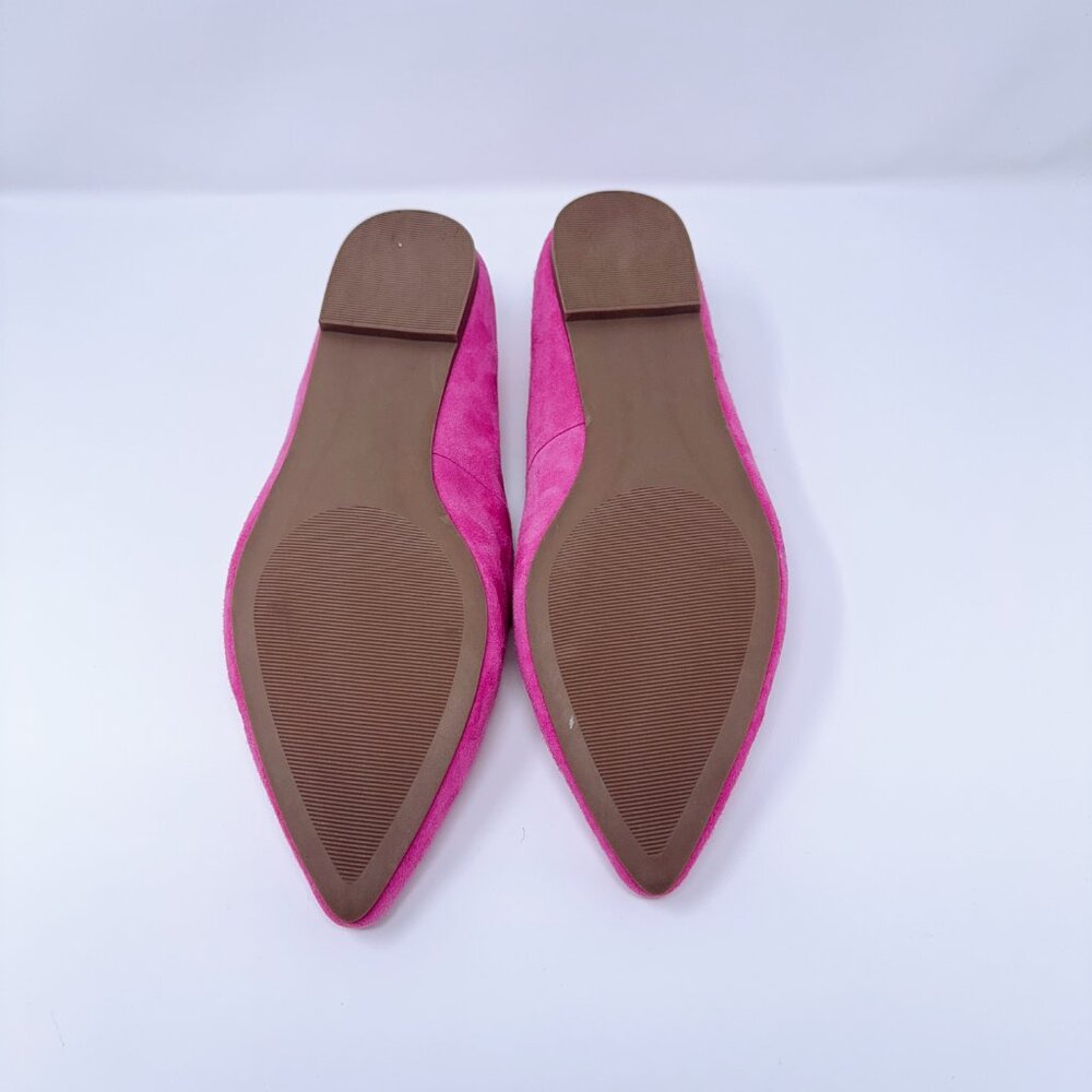 GAP Fuchsia Suede Pointed-Toe Flats Women’s Size 9.5 - Picture 4 of 4